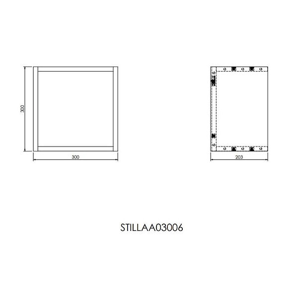 NATUREL - Naturel Etagère Naturel Stilla 30x30x20 cm blanc (STILLAA03006) - large