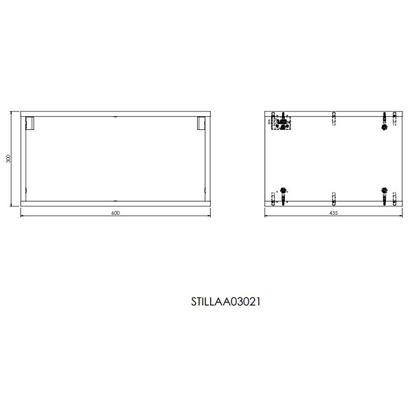 NATUREL - Naturel Etagère Naturel Stilla 30x60x44 cm blanc (STILLAA03021) - large