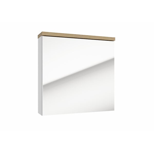 NATUREL - Armoire avec miroir Stilla 60x60 cm blanc (STILLAE06016) - large