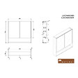 NATUREL - Naturel Lucca Armoire de toilette assemblée 80x75 cm, stratifié, 4 étagères, miroir, couleur chêne (LUCCA80CABD) - vignette