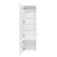 NATUREL - Naturel Meuble colonne suspendue salle de bain strié Savona 40,2x157x21,7 cm blanc brillant (SAVONAV40BI) - vignette