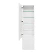 NATUREL - Naturel Meuble colonne suspendue salle de bain strié Savona 40,2x157x21,7 cm blanc brillant (SAVONAV40BI) - vignette