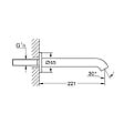 GROHE - Essence bec mural pour baignoire, cool sunrise brossé (G13449GN1) - vignette