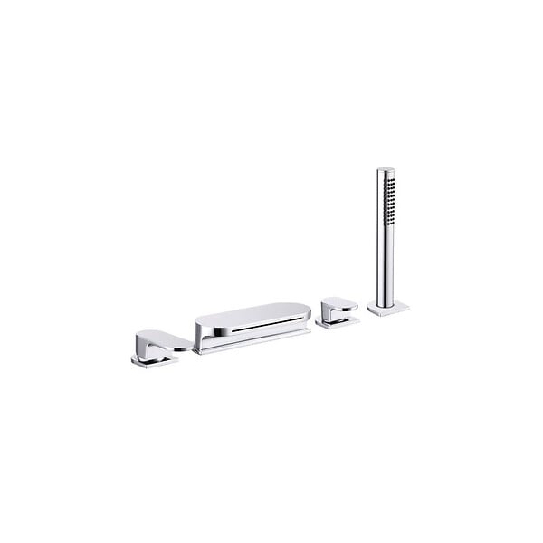 RAVAK - Ravak Waterfall robinet de bain avec set de douche chromé style cascade (CR025.00) - large