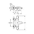 GROHE - GROHTHETM 1000 Mitigeur Thermostatique Bain/Douche, Chrome (34816003) - vignette