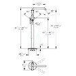 GROHE - Essence Mitigeur monocommande Bain/Douche 1/2", montage au sol (23491AL1) - vignette