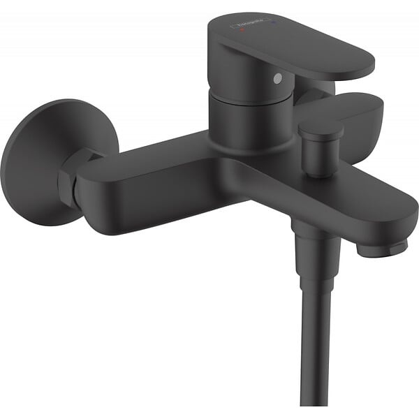 HANSGROHE - Vernis Blend Mitigeur bain/douche cartouche céramique, Noir mat (HG-71440670) - large