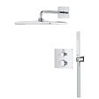 GROHE - Grohe Precision Set de douche encastrée avec mitigeur thermostatique + Douche de tête + Douchette, chrome (G34881000) - vignette