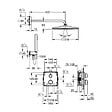 GROHE - Grohe Precision Set de douche encastrée avec mitigeur thermostatique + Douche de tête + Douchette, chrome (G34881000) - vignette