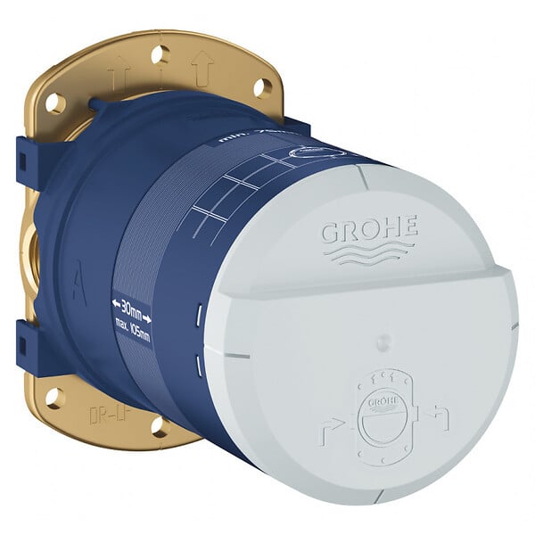 GROHE - Grohe Grohtherm SmartControl Set de douche tout en 1 avec douche de tête 31cm + Douchette 1 jet, Chrome (34712000-310STICK) - large