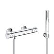 GROHE - Grohe Set de douche Mitigeur thermostatique Grohtherm 800 + Douchette stick 1 jet Euphoria Cosmopolitan, Chrome (34558000-Euphoria) - vignette