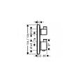 HANSGROHE - Hansgrohe Ecostat Square Set de finition pour mitigeur thermostatique encastré avec robinet d'arrêt et inverseur (15714140) - vignette