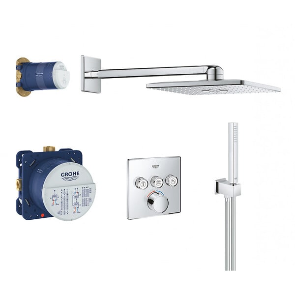 GROHE - Grohe SmartControl Set de douche + GrohClean Nettoyant pour robinetteries (34712000) - large