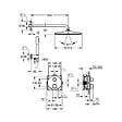 GROHE - Grohe Precision Set de douche encastrée avec mitigeur thermostatique + Douche de tête + Douchette, chrome (G34880000) - vignette