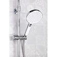 SWISS AQUA TECHNOLOGIES - Swiss Aqua Technolgy Set de douche avec mitigeur + Douchette 3 jets barre avec curseur + Douche de tête XXL 254 mm Chrome - vignette