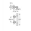 GROHE - Grohe Precision Flow Mitigeur de douche thermostatique, SafeStop, Chrome (34840000) - vignette