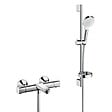 HANSGROHE - Ecostat universal Pack Mitigeur thermostatique bain/douche + Set de douche Crometta Vario avec porte-savon (13123000-Crometta2) - vignette