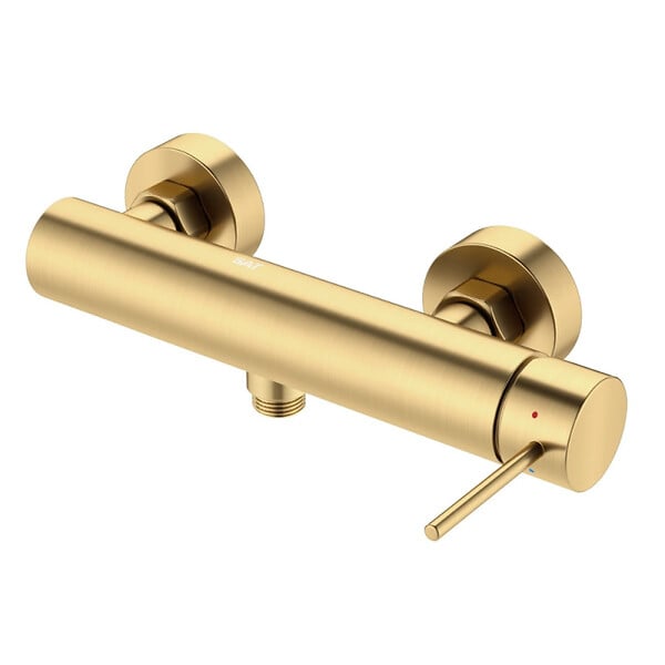 SWISS AQUA TECHNOLOGIES - Swiss Aqua Technologies Aurum mitigeur de douche mural 150 mm à levier sans set de douche, or (SATBAUR268BG) - large