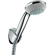 HANSGROHE - Set de douche Mitigeur Logis + Douchette � main 1 jet + Flexible + Support mural, Chrome (71600000-PORTER) - vignette