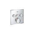 GROHE - Grohe Grohtherm SmartControl Set de douche tout en 1 avec douche de tête 31cm + Douchette 1 jet, Chrome (34706000-310CUBE) - vignette