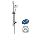 HANSGROHE - Hansgrohe Logis Pack Mitigeur encastré + Fixfit Square + Barre de douche + Porte-savon + Douchette à main, Chrome (71605000-Crometta2) - vignette