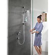 HANSGROHE - Hansgrohe Logis Pack Mitigeur encastré + Fixfit Square + Barre de douche + Porte-savon + Douchette à main, Chrome (71605000-Crometta2) - vignette