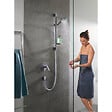 HANSGROHE - Hansgrohe Logis Pack Mitigeur encastré + Fixfit Square + Barre de douche + Porte-savon + Douchette à main, Chrome (71605000-Crometta2) - vignette