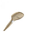 HANSGROHE - Hansgrohe Set de douche Mitigeur Comfort + Barre Unica 65cm + Douchette 3 jets Raindance 120 Select E, Bronze brossé - vignette