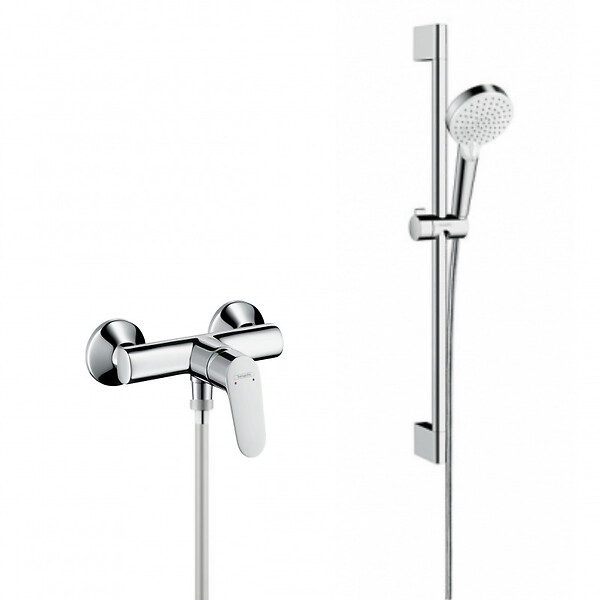 HANSGROHE - Hansgrohe Pack Focus Mitigeur douche + Set de douche Crometta Vario (31960000-CROMETTA) - large