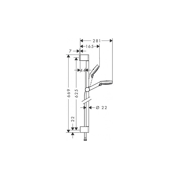 HANSGROHE - Hansgrohe Pack Focus Mitigeur douche + Set de douche Crometta Vario (31960000-CROMETTA) - large