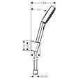 HANSGROHE - Hansgrohe Ecostat Mitigeur thermostatique douche + Douchette à main XXL 105mm 3 jets, Flexible de douche 125cm, support mural - vignette