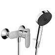 HANSGROHE - Hansgrohe Vernis Blend Set Mitigeur de douche + Douchette à main XXL 105mm 3 jets + Flexible de douche 125cm, support mural - vignette