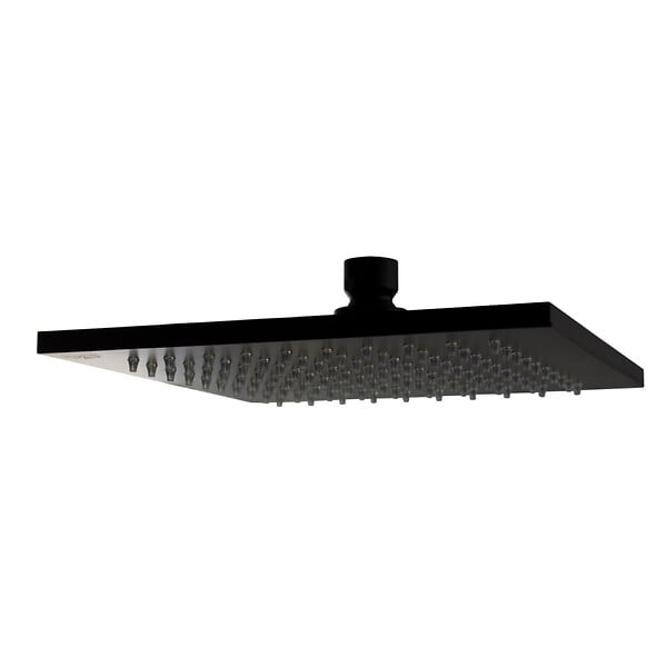 SWISS AQUA TECHNOLOGIES - Swiss Aqua Technologies by Paffoni Set de douche tout en 1 avec douche de tête 20cm + Douchette 1 jet, Noir mat (SATBSBW215-SET) - large