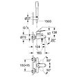 GROHE - Grohe Eurosmart Cosmopolitan  Mitigeur monocommande 1/2" bain/douche avec Douchette à main 1 jet, Chrome (32832000) - vignette