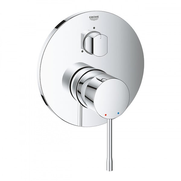 GROHE - Grohe Essence Mitigeur monocommande 3 sorties avec inverseur et cartouche céramique, Chrome (24169001) - large