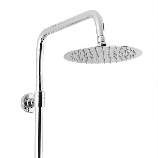 SWISS AQUA TECHNOLOGIES - Swiss Aqua Technologies Set de douche avec mitigeur mécanique + Douche de tête 200mm +  Douchette 3 jets, Chrome (SATSSPK) - large