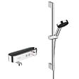 HANSGROHE - Hansgrohe ShowerTablet Select Set Mitigeur Thermostatique douche/bain + Douchette 105mm 3 jets + Flexible douche 160cm + Barre 65cm - vignette