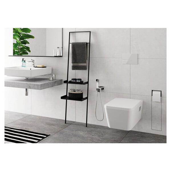 HANSGROHE - Vivenis Mitigeur de lavabo 80 avec tirette et vidage, bec cascade, chrome (75010000) - large