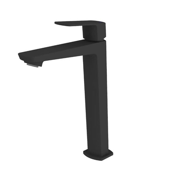 SWISS AQUA TECHNOLOGIES - Mitigeur lavabo haut Feel, sans bonde, noir mat (SATBSFEEL285C) - large