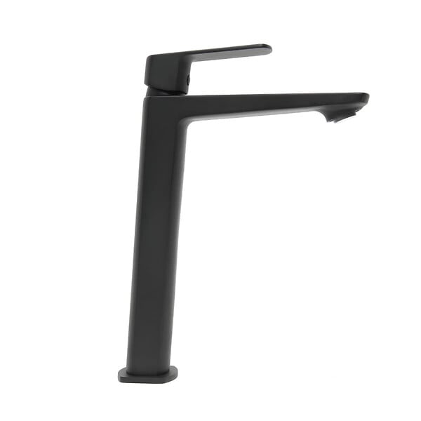 SWISS AQUA TECHNOLOGIES - Mitigeur lavabo haut Feel, sans bonde, noir mat (SATBSFEEL285C) - large