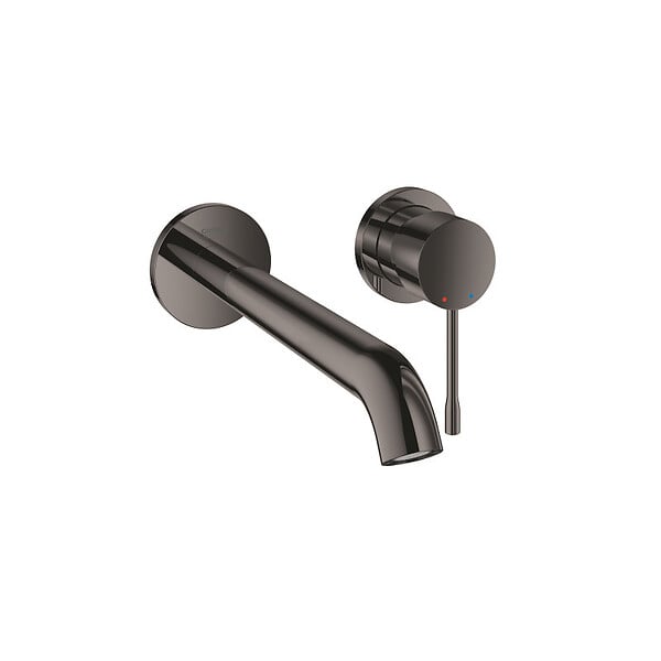 GROHE - Grohe Set Mitigeur de lavabo Essence encastré mural Taille L Hard Graphite + Corps d'encastrement (19967A01-SET) - large