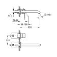 GROHE - Grohe Set Mitigeur de lavabo Essence encastré mural Taille L Hard Graphite + Corps d'encastrement (19967A01-SET) - vignette