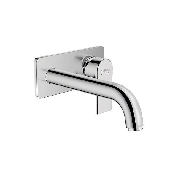 HANSGROHE - Hansgrohe Vernis Shape Mitigeur de lavabo encastré mural, 2 sorties, bec 207 mm, Chrome (HG-71578000) - large