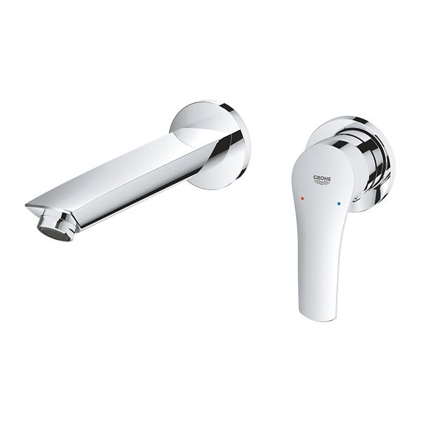 GROHE - EUROSMART Mitigeur monocommande de lavabo, 2 Trous, Chrome (29338003) - large