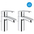GROHE - Grohe Eurostyle Cosmopolitan - Lot de 2 mitigeurs lavabo  (3355220E-DUO) - vignette