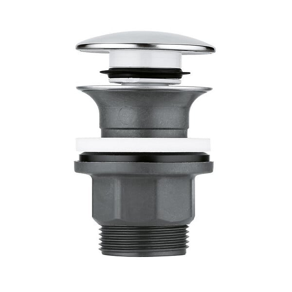 GROHE - Eurocube Set Mitigeur monocommande 1/2" LavaboTaille XL + Bonde clic clac Grohe pour lavabo avec trop-plein (23406000-CLICCLAC) - large
