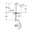 GROHE - Eurocube Set Mitigeur monocommande 1/2" LavaboTaille XL + Bonde clic clac Grohe pour lavabo avec trop-plein (23406000-CLICCLAC) - vignette