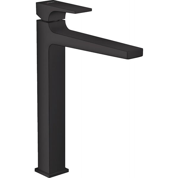HANSGROHE - Metropol Mitigeur de lavabo 260 poignée manette, bonde Push-Open, Noir mat (32512670) - large