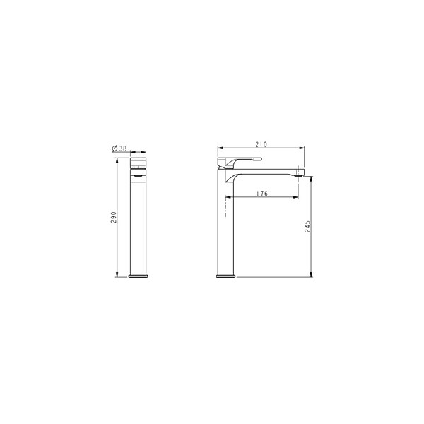 SWISS AQUA TECHNOLOGIES - Swiss Aqua Technologies Mitigeur de lavabo XL Fusion sans tirette chromé (SATBSFU285CP) - large