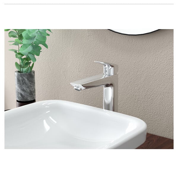 HANSGROHE - Logis Mitigeur de lavabo 190 HANSGROHE 71090000 avec tirette et vidage synthétique - large